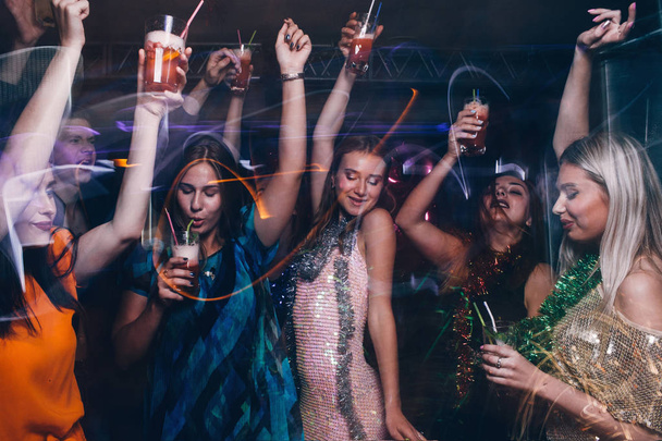 New Year dance party in night club - Фото, изображение