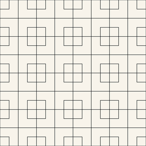 abstracte naadloze geometrische vierkante vector rasterpatroon - Vector, afbeelding