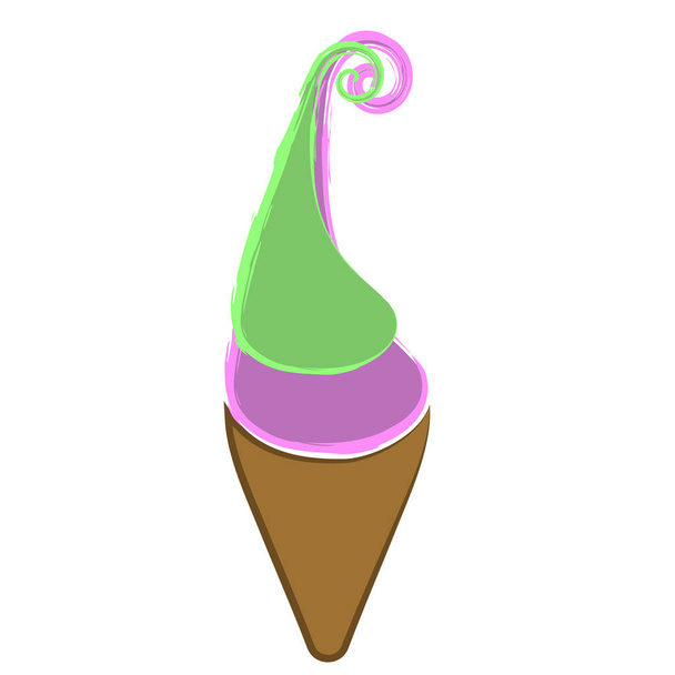 Isolated ice cream - Vector, imagen