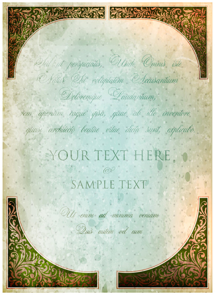 Vintage template - Vector, Imagen