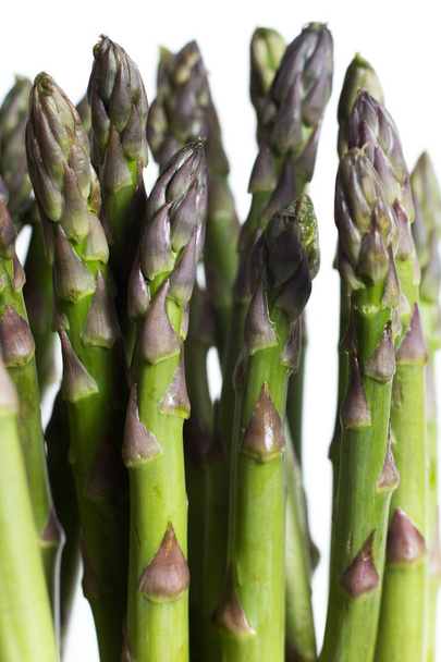 Bunch of asparagus. Organic, vegetarian and healthy food concept. Food background and textures. Closeup. Copy space - Foto, Imagen