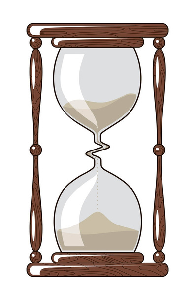 Hourglass, slowing down time - Vector, Image