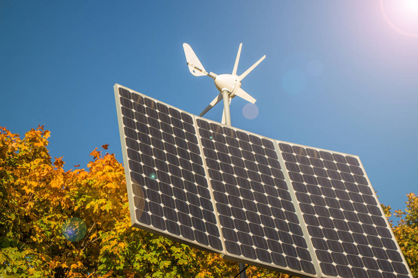 Energía renovable, panel solar
 - Foto, Imagen