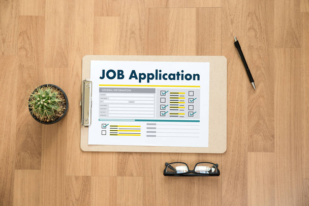 JOB Application Applicant Filling Up the Online  Profession Appl - Φωτογραφία, εικόνα