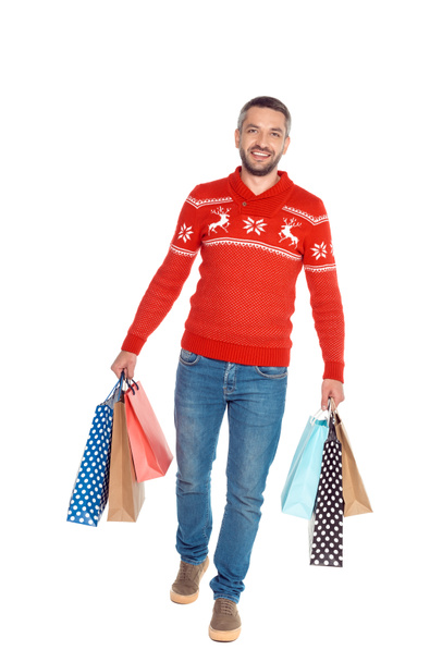 man with shopping bags - Foto, imagen