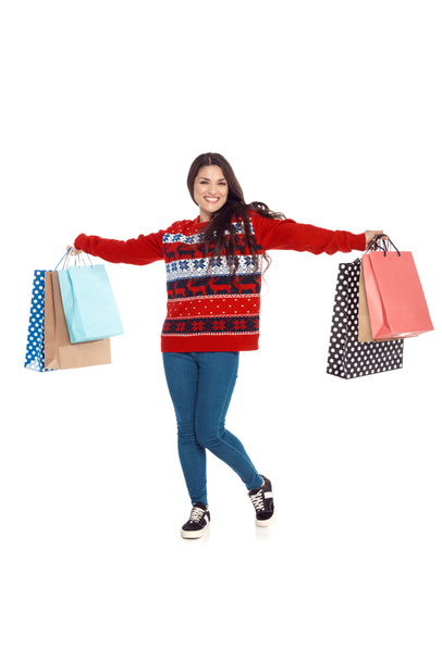 donna con shopping bags - Foto, immagini