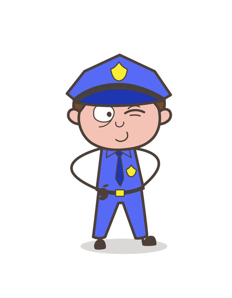 Озорной офицер-тинейджер
 - Вектор,изображение