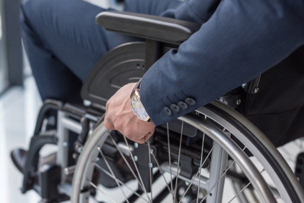 disabled businessman in wheelchair - Photo, Image