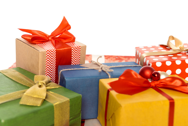 colorful christmas gifts - 写真・画像