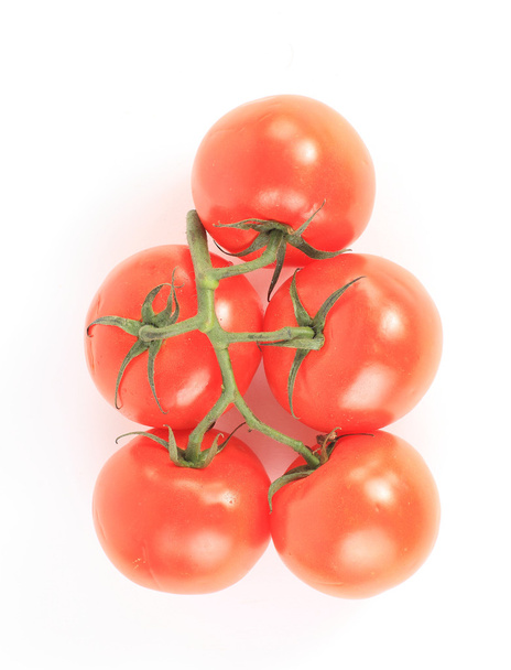 Tomato vegetables and parsley leaves still life isolated on whit - Valokuva, kuva