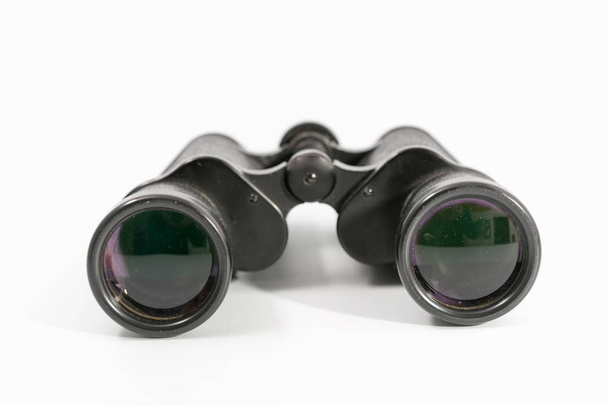 binoculars with large magnification on a monophonic background. - Photo, Image