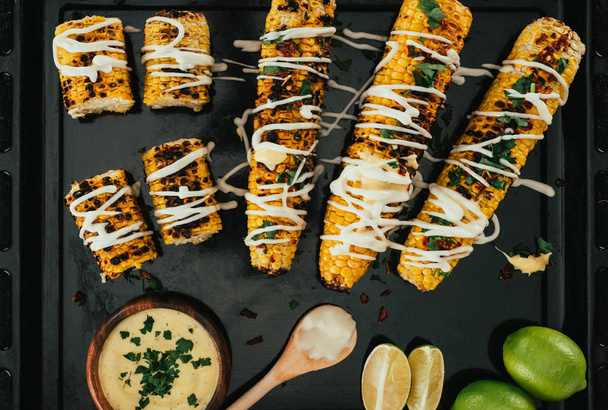 grilled corn with maionese - Photo, Image