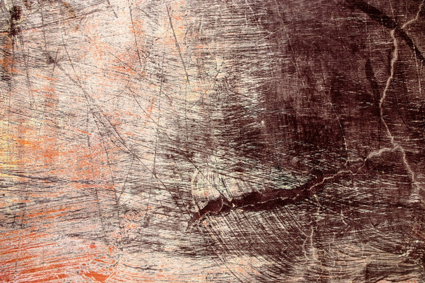 Mur avec plâtre brun et violet.Arrière-plan et texture
. - Photo, image