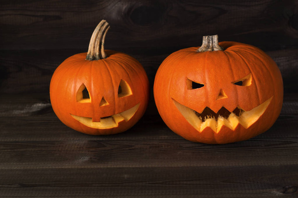 smiling halloween pumpkin - Photo, image