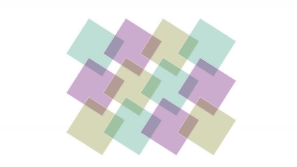 4k Square tangram mosaiikki matriisi kuvio, muovikortti paperi, fraktaali geometria laatikko
 - Materiaali, video