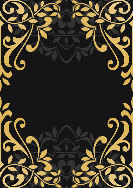 Floral pattern for invitation card. - Vetor, Imagem