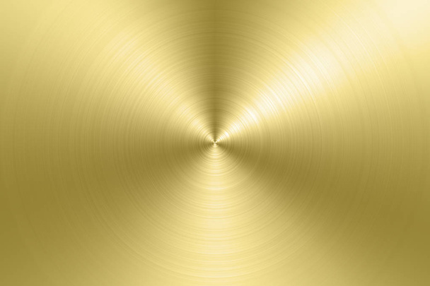 Χρυσό κύκλο μέταλλο υφή φόντου - Φωτογραφία, εικόνα