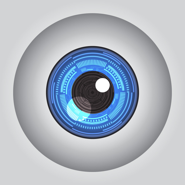 Icona astratta della tecnologia degli occhi
 - Foto, immagini