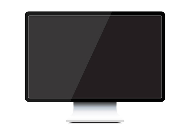 Комп'ютерний монітор. Ізольована ілюстрація на білому тлі
 - Фото, зображення