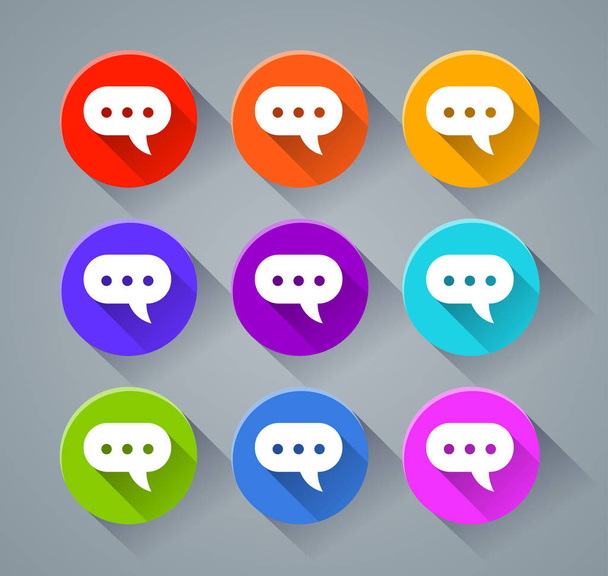 speech bubble icons concept - Vector, Image