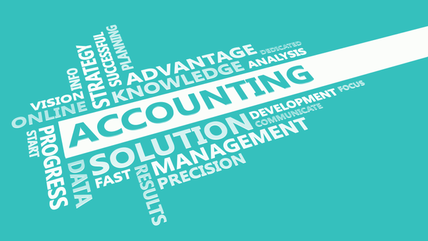 Accounting Presentation Background in Blue and White - Footage, Video