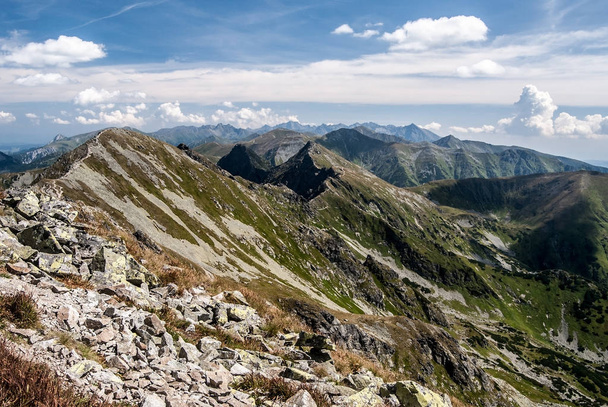 Tatras mountain range panorama in Slovakia - Photo, Image