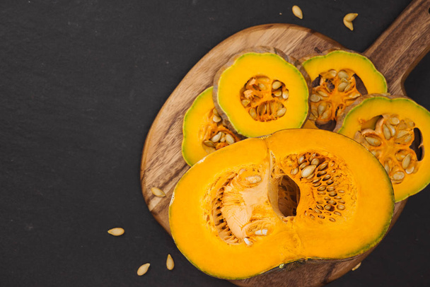 Sliced orange pumpkin - Photo, Image
