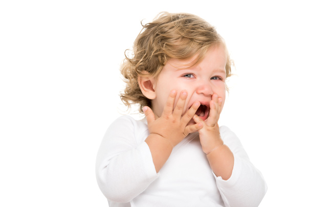 crying toddler girl - Fotoğraf, Görsel