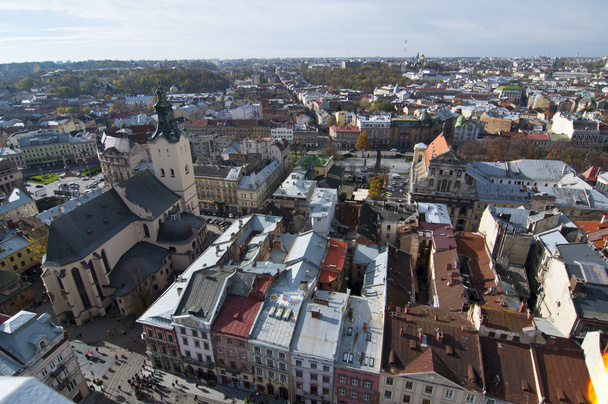 Amazing view form the Town Hall, Lvov - Photo, image