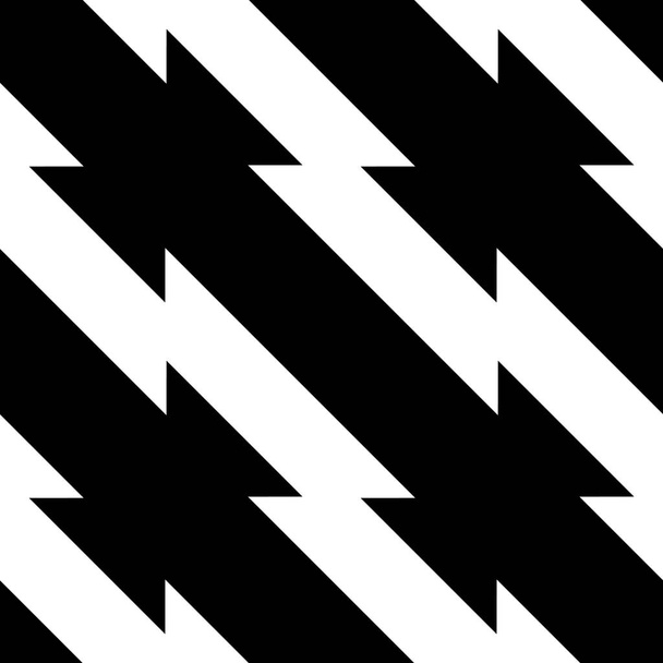 Patrón geométrico sin costura abstracto. Fondo geométrico blanco y negro
. - Vector, imagen