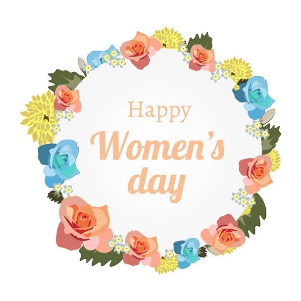 International Women s Day banner with banner - Vector, Image
