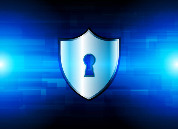 Cyber Security Data Protection Business Technology Privacy conce - Vektör, Görsel