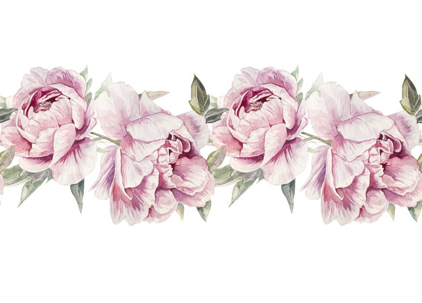 Motif floral aquarelle sans couture
 - Photo, image