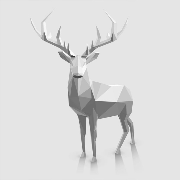 Polygonal animal illustration - Вектор,изображение