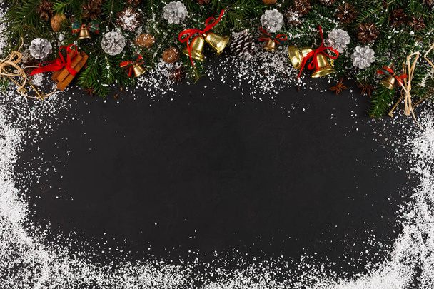Christmas decoration background, copy space - Zdjęcie, obraz