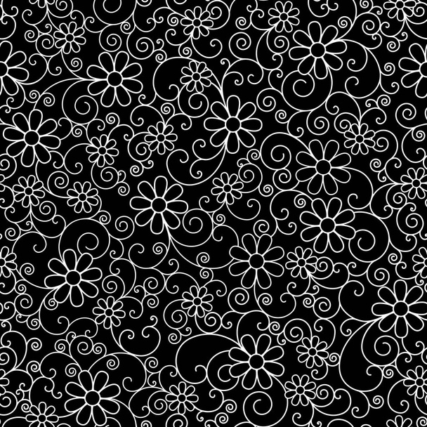  Filigree Floral Pattern - ベクター画像