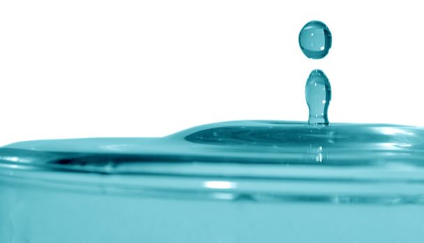 kapka azurová voda klesá - Fotografie, Obrázek