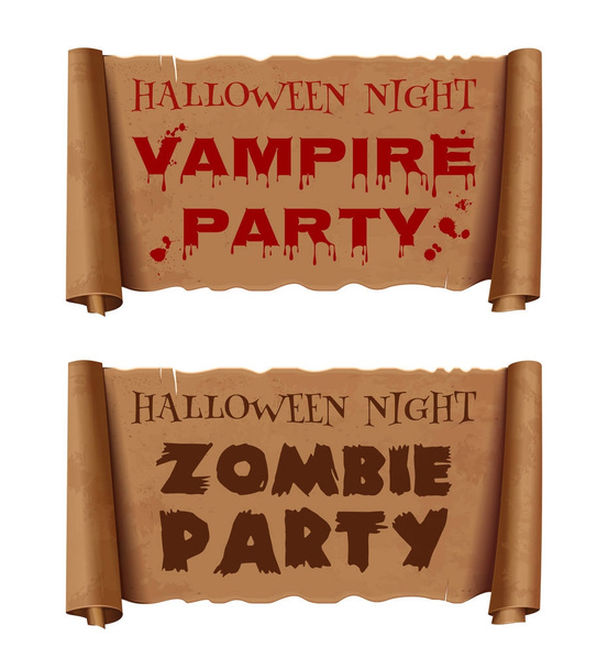 Set di banner di Halloween
 - Vettoriali, immagini