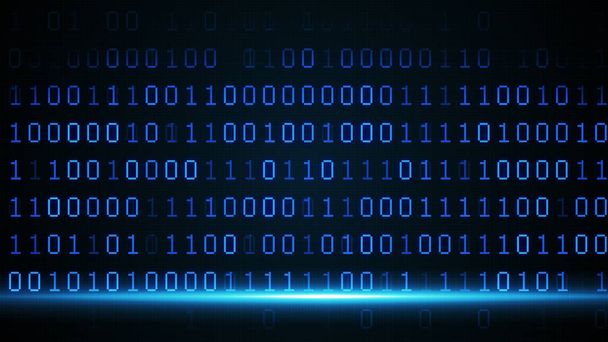 Abstract digital binary data scan loop background - Photo, Image
