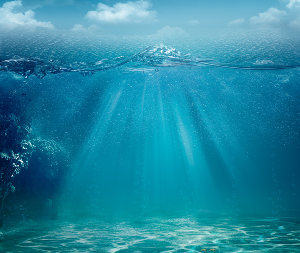 Absztrakt tenger és az óceán hátterek, a design - Fotó, kép