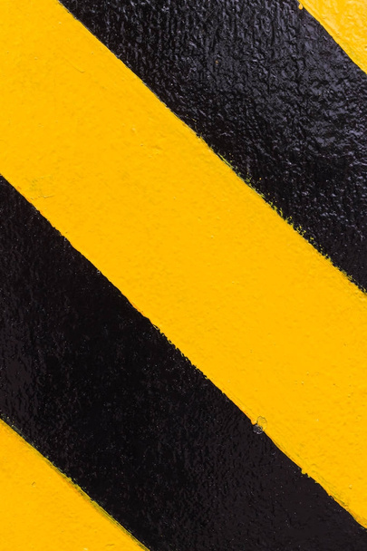 siyah ve sarı tehlike çizgili doku uyarı - Fotoğraf, Görsel