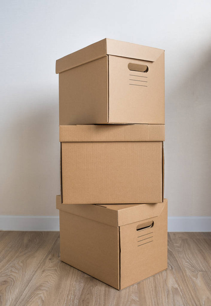 stack of cardboard boxes - Photo, Image