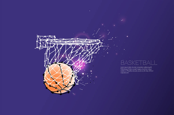 línea y punto de tiro de baloncesto
. - Vector, imagen