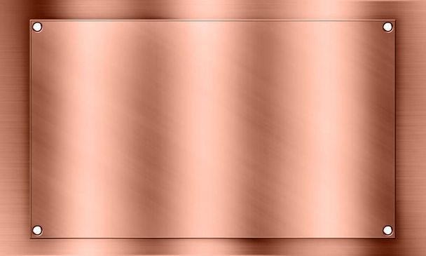 copper texture background space for text input. - Photo, Image