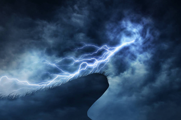 Nuages, éclairs et orage
 - Photo, image