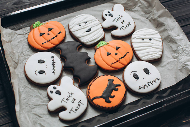 Homemade halloween cookies - Photo, Image