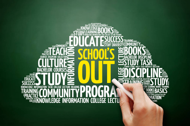 School's Out word cloud - Photo, image