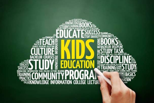 Kids Education word cloud - Foto, afbeelding
