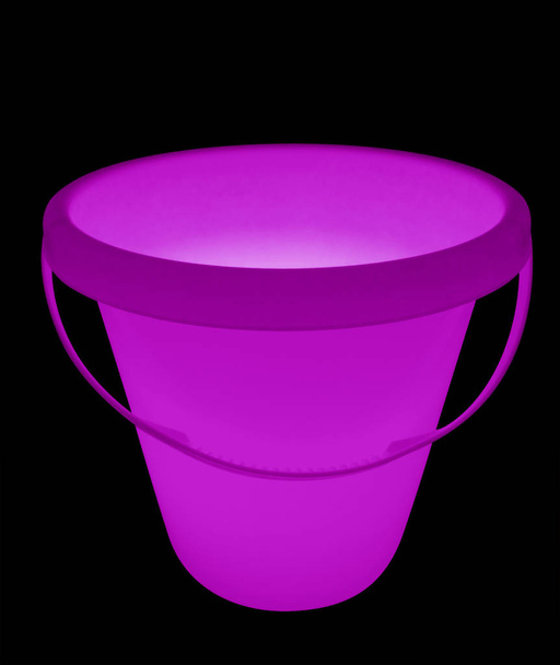 Bucket lamp - violet - 写真・画像