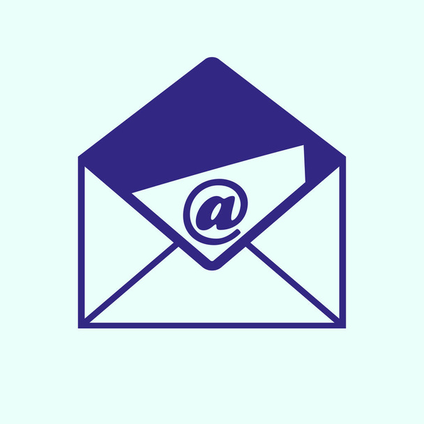 levelezés lapos ikon - Vektor, kép